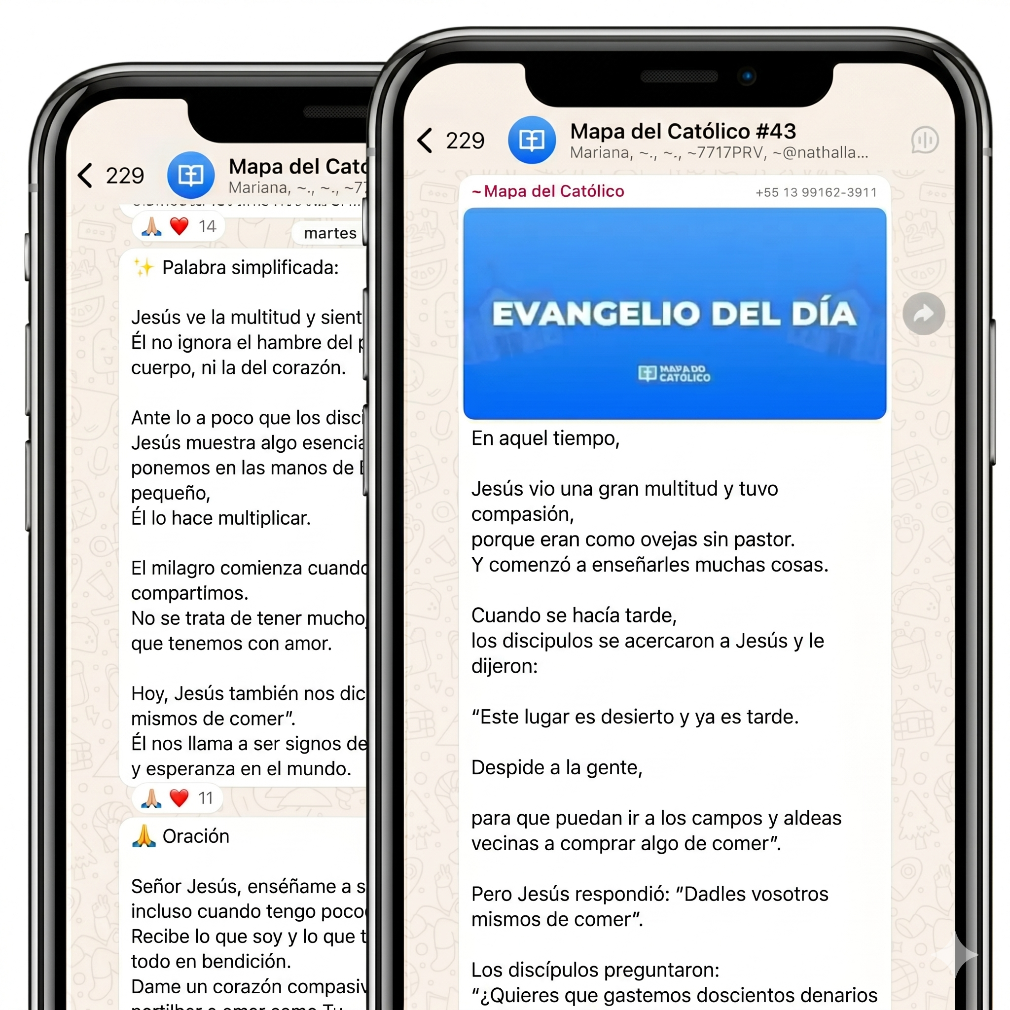 Evangelio en Whatsapp